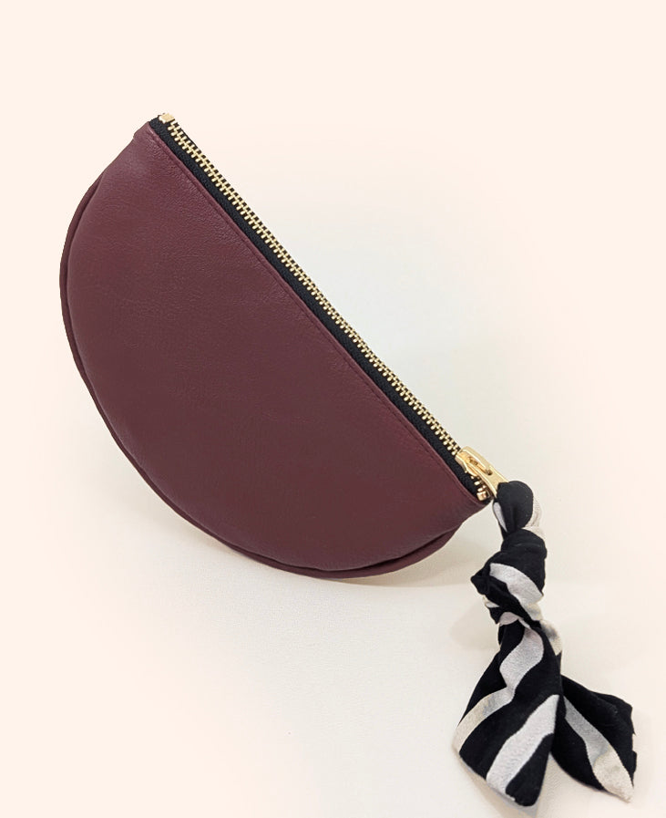 POCHETTE MOON BURGUNDY