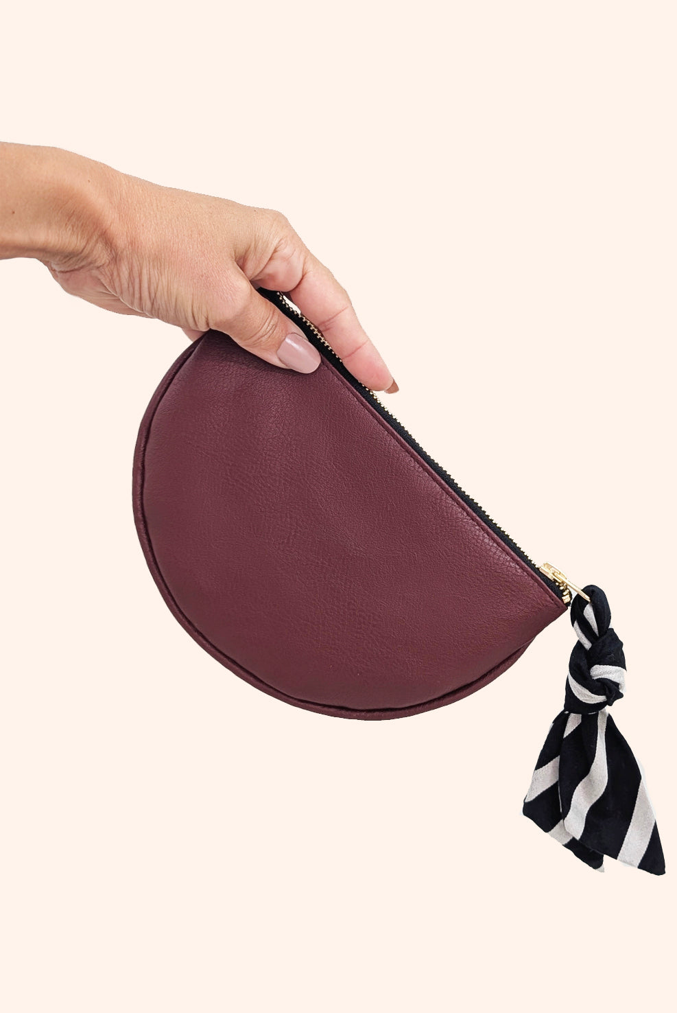 POCHETTE MOON BURGUNDY